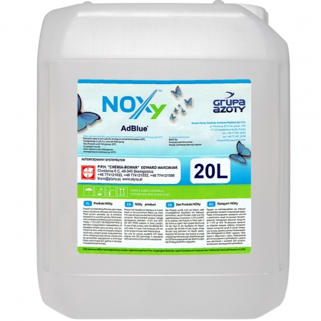 AdBlue NOXY płyn katalityczny dodatek do paliwa 20L AdBlue NOXY płyn katalityczny dodatek do paliwa 20L