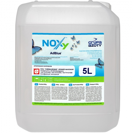 AdBlue NOXY płyn katalityczny dodatek do paliwa 5L AdBlue NOXY płyn katalityczny dodatek do paliwa 5L